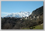 Village de montagne en hiver en Corse